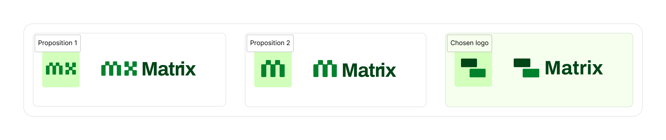 Matrix logo propositions